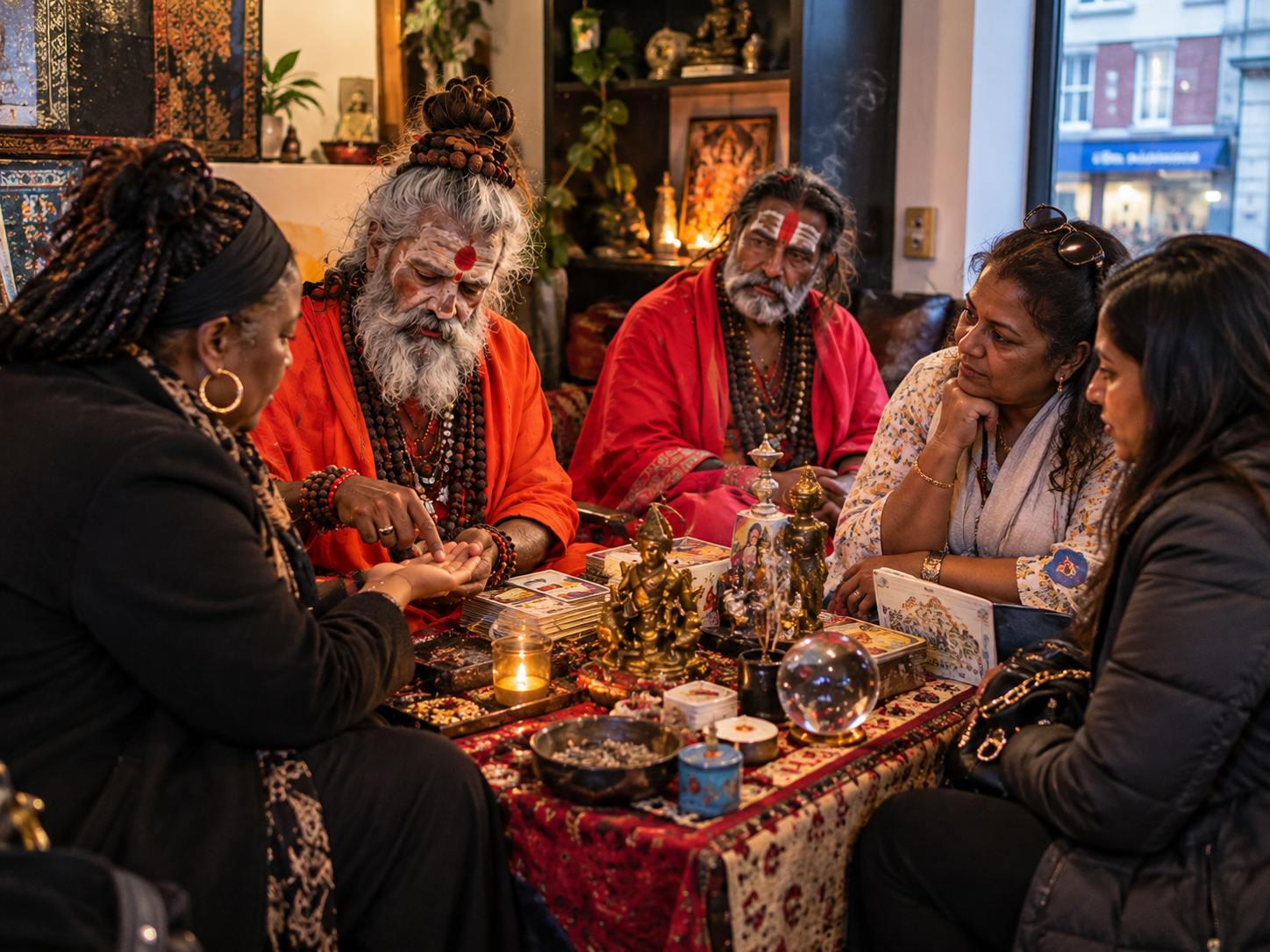 Pandit Kailash giving a private in-person astrology and psychic consultation